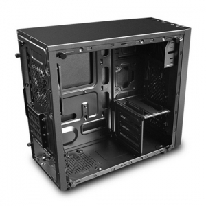 Case mATX Deepcool MATREXX 30, w/o PSU, 1x120mm, Tempered Glass, USB3.0, Black