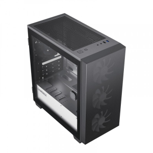 Case mATX GAMEMAX Aero Mini, w/o PSU, 4x120mm ARGB, Front Mesh, Fan Controller, TG, USB 3.0, Black