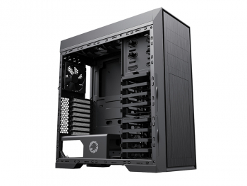 Case ATX GAMEMAX Titan Silent, w/o PSU, 3x120mm, Sound deadening, up to 10xHDDs, USB 3.0, Black