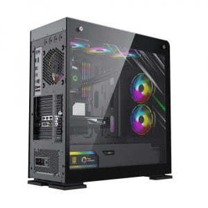 Case ATX GAMEMAX VEGA Pro, 1x120mm ARGB fan, ARGB HUB controller,Dual TG,Dust Filter,2xUSB 3.0, Grey