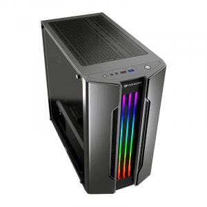 Case mATX Cougar Gemini M, w/o PSU, 1x120mm fan, ARGB stips, Tempered Glass, USB3.0, Iron-Gray