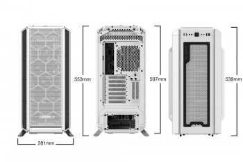 Case ATX be quiet! Silent Base 802, w/o PSU, 3x140mm, 2xUSB 3.2, 1xUSB Type C, Window, White