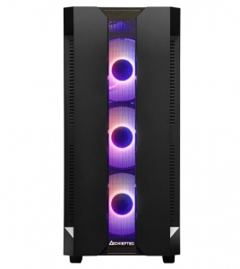 Case ATX Chieftec UK-02W-OP, w/o PSU, 2xUSB3.0, 1xUSB Type C, Dust filter, White