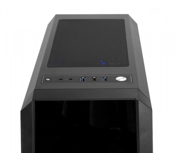 Case ATX Chieftec SCORPION II, w/o PSU, 4x120mm RGB Ring, 2xUSB3.0, 1xUSB2.0, 2xTemperd Glass, Black