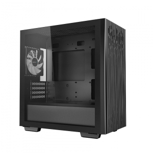 Case mATX Deepcool MATREXX 40 3FS, w/o PSU, 3x120mm tri-color LED , Tempered Glass, USB3.0, Black