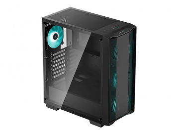 Case ATX Deepcool CC560 ARGB, w/o PSU, 4x120mm ARGB fans, Mesh Front, Tempered Glass, USB3.0, Black