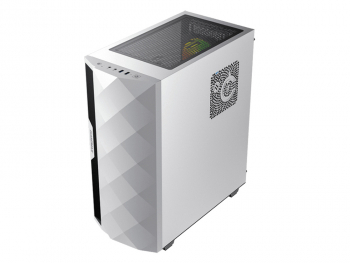 Case ATX GAMEMAX Diamond COC, 1x120mm ARGB, 1x140mm, LED strip, TG, USB3.0, White 