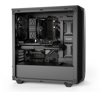 Case ATX be quiet! Pure Base 500, w/o PSU, 2x140mm, 2xUSB 3.2, PSU shroud, Black