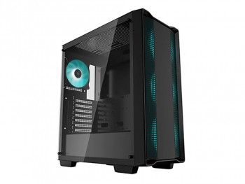 Case ATX Deepcool CC560, w/o PSU, 4x120mm LED fans, Mesh Front, Tempered Glass, USB3.0, Black