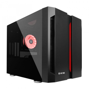 Case mATX Chieftec Chieftronic M1, w/o PSU, 1x120mm RGB, 2xUSB3.0, 2xUSB2.0, Temperd Glassl, Black