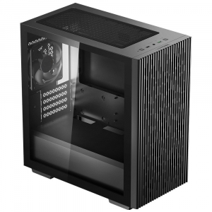 Case mATX Deepcool MATREXX 40, w/o PSU, 1x120mm, Tempered Glass, USB3.0, Black