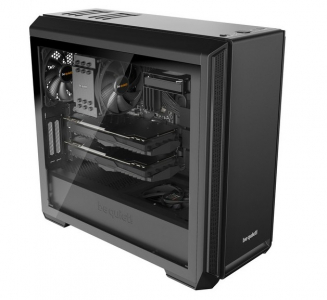Case ATX be quiet! Silent Base 601, w/o PSU, 2x140mm, 1xUSB 2.0, 2xUSB 3.2, Window, Black