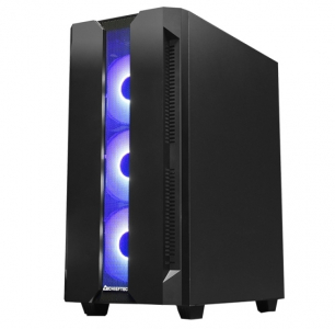 Case ATX Chieftec HUNTER, w/o PSU, 4x120mm ARGB fans, 2xUSB3.0, 1xUSB2.0, Temperd Glass, ARGB Hub