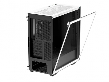 Case ATX Deepcool CH510, w/o PSU, 1x120mm, Tempered Glass, 2xUSB3.0, VGA&lHeadset holder, White