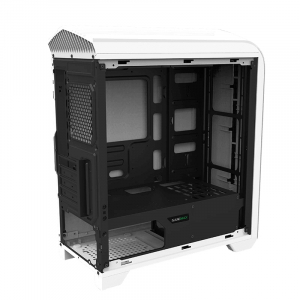 Case mATX GAMEMAX Centauri, w/o PSU, 1x120mm, Blue LED, USB3.0, Side Window, White/Black