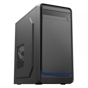 Case mATX 500W Sohoo 6503BK, 2xUSB2.0, Black, ATX-500W-12cm 