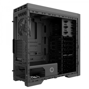 Case ATX GAMEMAX Silent Max, w/o PSU, 6x120mm fans. Sound Insulation, 2xUSB3.0, up to 8xHDD, Black