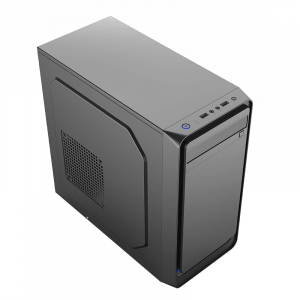 Case mATX 500W Sohoo 6503BK, 2xUSB2.0, Black, ATX-500W-12cm 