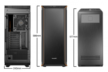 Case ATX be quiet! Dark Base 900 rev.2 , w/o PSU, 3x140mm, 1xType C ,2xUSB3.2, Fan controller, Black