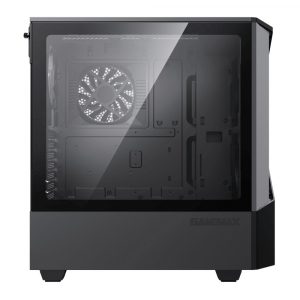 Case ATX GAMEMAX Contac COC, w/o PSU, 1x120 & 1x140mm ARGB fan, TG, 2xUSB 3.0, RGB HUB, Black/Grey