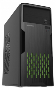 Case ATX 500W Sohoo 2810BG, 2xUSB2.0, Black-Green, ATX-500W-12cm 