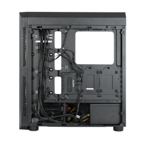 Case ATX Chieftec SCORPION II, w/o PSU, 4x120mm RGB Ring, 2xUSB3.0, 1xUSB2.0, 2xTemperd Glass, Black