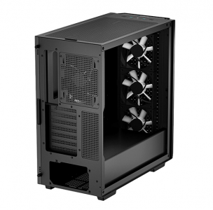 Case ATX Deepcool CG560, w/o PSU, 4x120mm (3xARGB fans), Mesh Front, Tempered Glass, 2xUSB3.0, Black