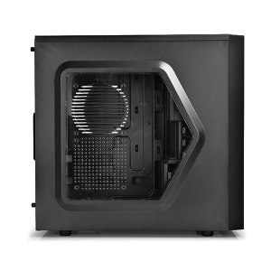 Case ATX Deepcool TESSERACT SW, w/o PSU, 2x120mm, Blue LED, Side Window, USB3.0, Black