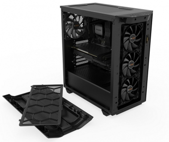 Case ATX be quiet! Pure Base 500DX, w/o PSU, 3x140mm, 1xUSB 3.2, 1xType C, TG, ARGB LED, Black