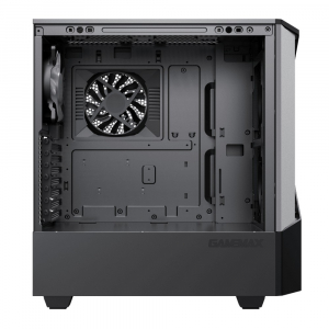 Case ATX GAMEMAX Contac COC, w/o PSU, 1x120 & 1x140mm ARGB fan, TG, 2xUSB 3.0, RGB HUB, Black/Grey