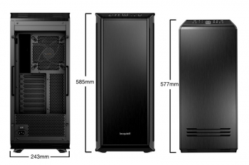 Case ATX be quiet! Dark Base 900, w/o PSU, 3x140mm, 2xUSB 2.0, 2xUSB3.2, Fan controller, Black
