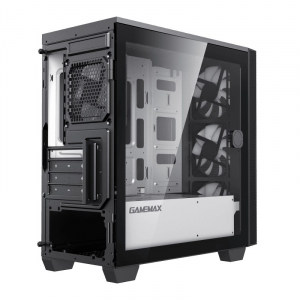 Case mATX GAMEMAX Aero Mini, w/o PSU, 4x120mm ARGB, Front Mesh, Fan Controller, TG, USB 3.0, Black