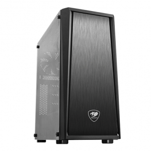 Case ATX Cougar MX340, w/o PSU, 1x120mm fan, USB 3.0, Tempered Glass, Black