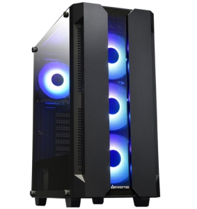 Case ATX Chieftec UK-02W-OP, w/o PSU, 2xUSB3.0, 1xUSB Type C, Dust filter, White