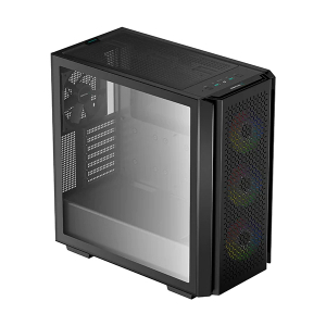 Case ATX Deepcool CC560, w/o PSU, 4x120mm LED fans, Mesh Front, Tempered Glass, USB3.0, White