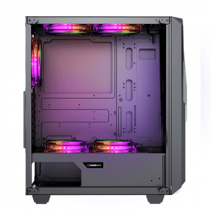 Case ATX GAMEMAX Revolt, w/o PSU, 4x120mm ARGB fans. ARGB HUB, TG, Dust Filter, USB 3.0, Black