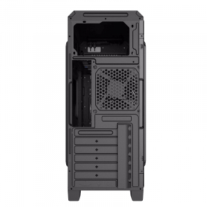 Case ATX GAMEMAX G562-RGB, w/o PSU, 1x120mm, Blue LED, 75 RGB LED Front Panel, USB3.0, Black