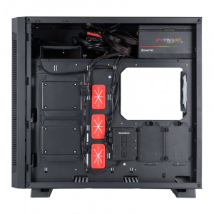 Case ATX Chieftec Chieftronic G1, w/o PSU, 1x120mm, RGB,RGB Hub, ARGB LED strip,Tempered Gass, Black