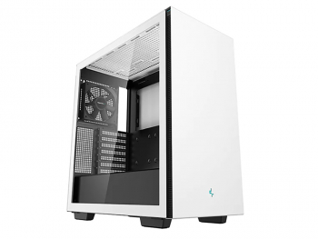 Case ATX Deepcool CH510, w/o PSU, 1x120mm, Tempered Glass, 2xUSB3.0, VGA&lHeadset holder, White