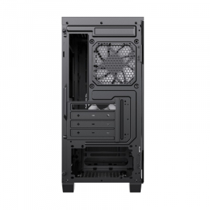 Case mATX GAMEMAX Cyclops, w/o PSU, 2x120mm ARGB fans, ARGB Hub, TG, Dust Filter, USB 3.0, Black/Red