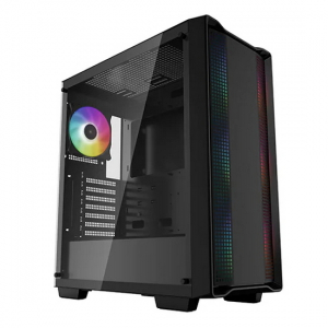 Case ATX Deepcool CC560 ARGB, w/o PSU, 4x120mm ARGB fans, Mesh Front, Tempered Glass, USB3.0, Black