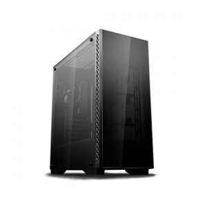 Case ATX Deepcool MATREXX 50, w/o PSU, Rear 1x120, Dual 4mm Tempered Glass, USB3.0, Black