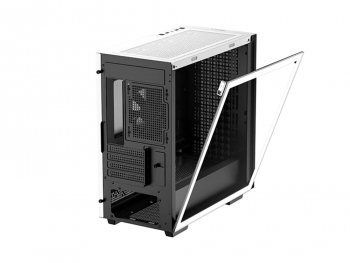 Case mATX Deepcool CH370, w/o PSU, 1x120mm, Tempered Glass, 2xUSB3.0, VGA&Headset holder, White