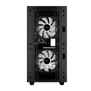 Case mATX Deepcool MATREXX 40 3FS, w/o PSU, 3x120mm tri-color LED , Tempered Glass, USB3.0, Black