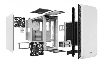 Case ATX be quiet! Pure Base 500, w/o PSU, 2x140mm, 2xUSB 3.2, PSU shroud, White