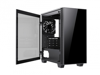 Case mATX GAMEMAX MINI Abyss, w/o PSU, 1x120mm, ARGB infinity, 2xUSB3.0, TG, ARGB+PWM Contr, Black 