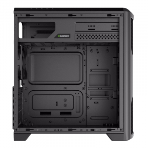 Case ATX GAMEMAX G562-RGB, w/o PSU, 1x120mm, Blue LED, 75 RGB LED Front Panel, USB3.0, Black