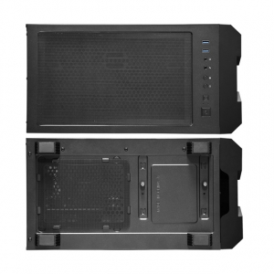 Case ATX Chieftec HUNTER, w/o PSU, 4x120mm ARGB fans, 2xUSB3.0, 1xUSB2.0, Temperd Glass, ARGB Hub