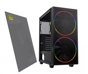 Case ATX GAMEMAX Aero, w/o PSU, 2x200mm & 1x120mm ARGB fans, PWM+ARGB Controller, 2xUSB 3.0, TG, RC