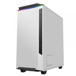 Case ATX GAMEMAX Paladin T801WT, 1x120mm ARGB, 2xARGB Strips, Tempered Glass, 2xUSB 3.0, White